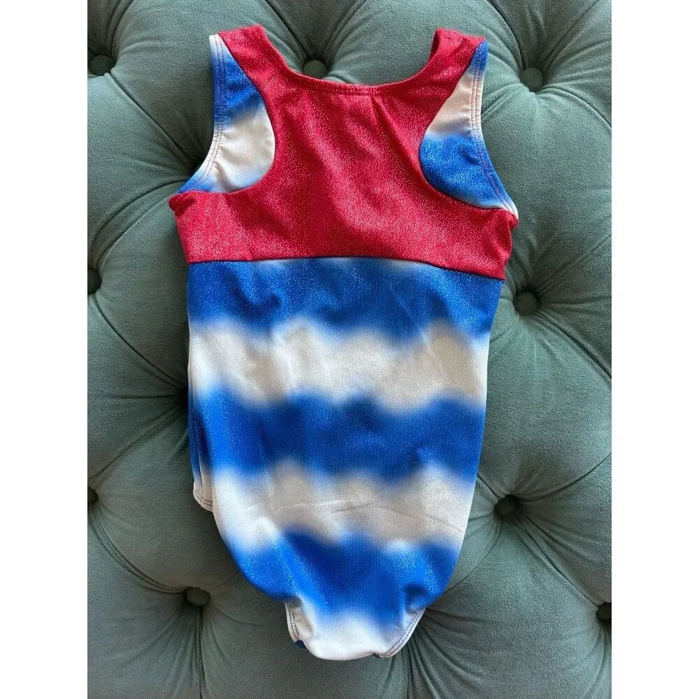 Gymboree Girls Shirt and Leotard Bundle Red White and Blue